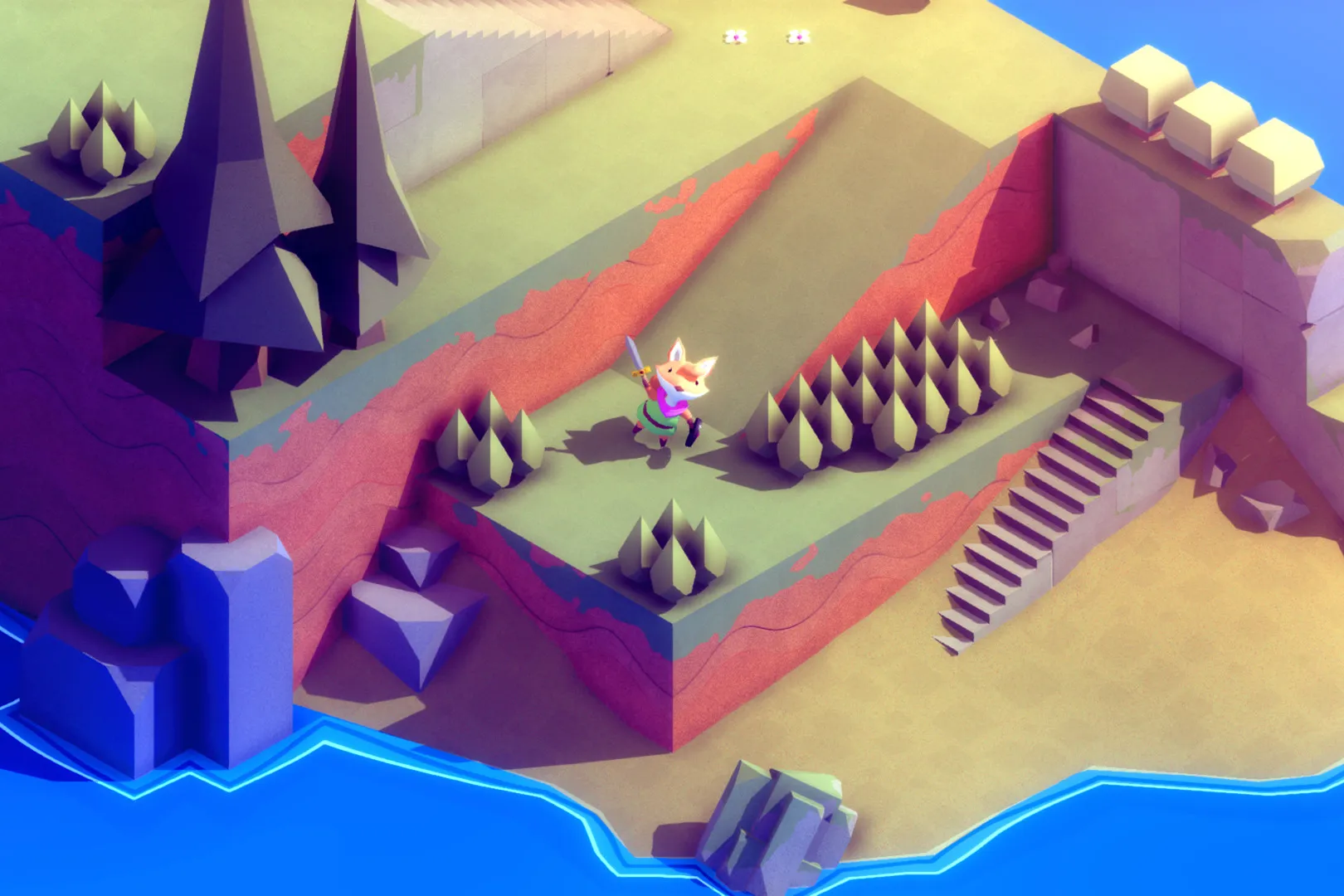 Screenshot of Tunic's shading