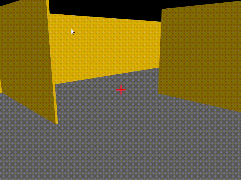 Walking through maze, discovering chest.