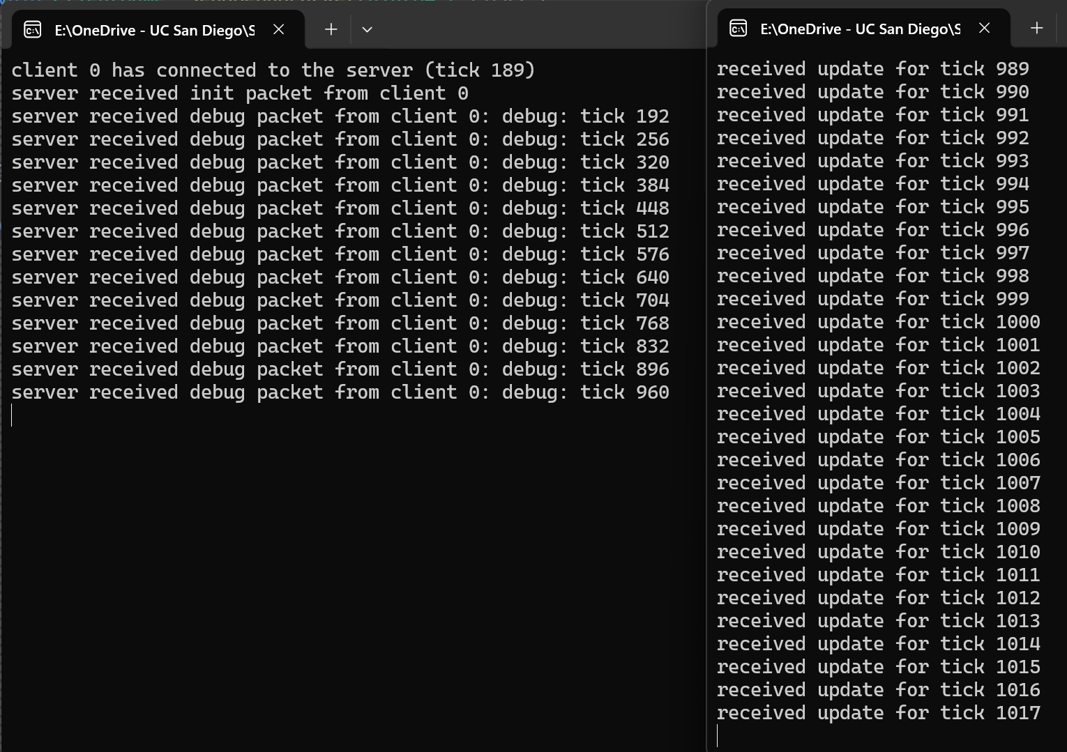 Tick-based server structure